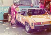 Der Porsche 914/6 im Fahrerlager beim 1000km-Rennen 1972
